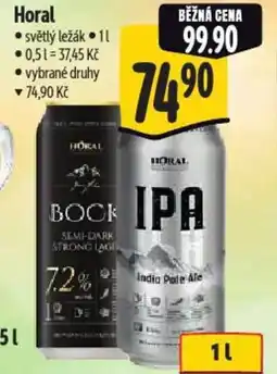 Albert Horal světlý ležák nabídka