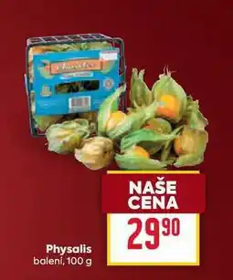Billa Physalis balení, 100g nabídka
