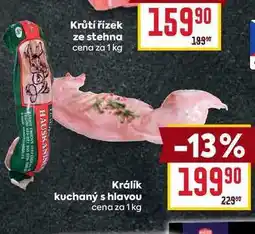 Billa Králík kuchaný s hlavou cena za 1 kg nabídka
