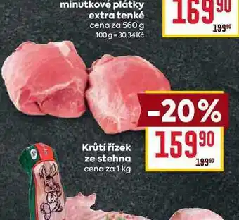 Billa Krůtí řízek ze stehna cena za 1 kg nabídka