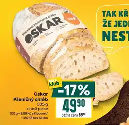 Billa Oskar Pšeničný chléb 505 g nabídka