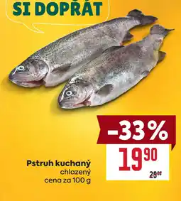 Billa Pstruh kuchaný chlazený cena za 100g nabídka