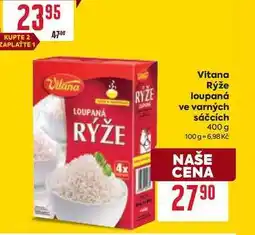 Billa Vitana Rýže loupaná ve varných sáčcích 400 g nabídka
