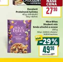 Billa Nice Bites Student mix Směs ořechů a ovoce 200 g nabídka