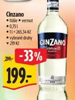 Albert Cinzano nabídka