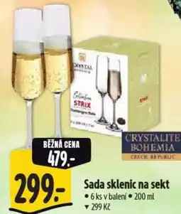 Albert Sada sklenic na sekt nabídka