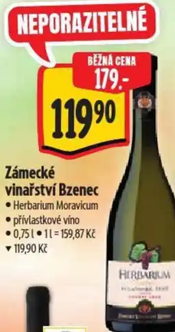 Albert Zámecké vinařství Bzenec nabídka