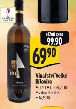 Albert Vinařství Velké Bílovice nabídka