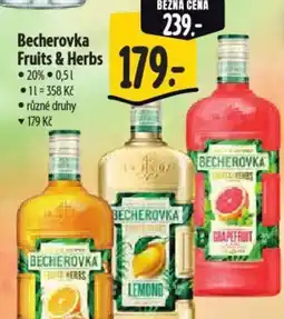 Albert Becherovka Fruits & Herbs nabídka