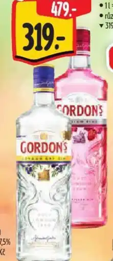 Albert Gordon's Gin nabídka