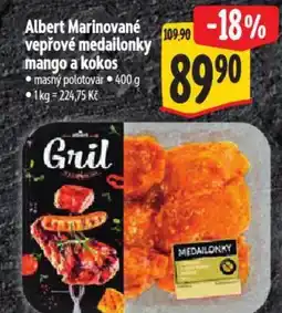 Albert Albert Marinované vepřové medailonky mango a kokos nabídka