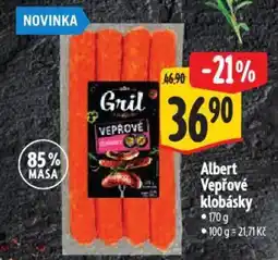 Albert Albert Vepřové klobásky nabídka