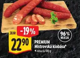 Albert PREMIUM Mistrovská klobása nabídka