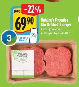 Albert Nature's Promise Bio Drůbeží burger nabídka