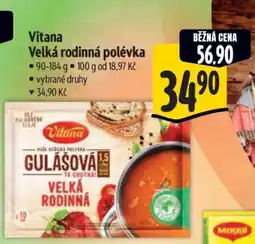 Albert Vitana Velká rodinná polévka nabídka