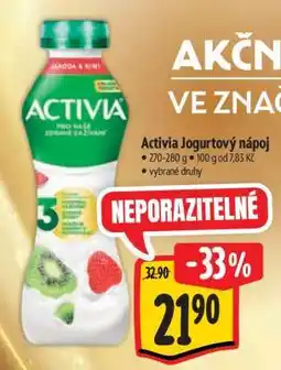 Albert Activia jogurtový nápoj nabídka
