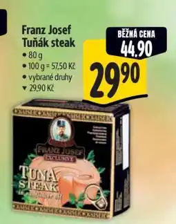 Albert Franz Josef Tuňák steak nabídka