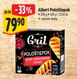 Albert Albert Pološtiepok nabídka