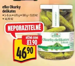 Albert efko Okurky delikates nabídka