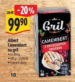 Albert Albert Camembert na gril nabídka