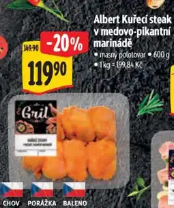 Albert Albert Kuřecí steak v medovo pikantní marinádě nabídka