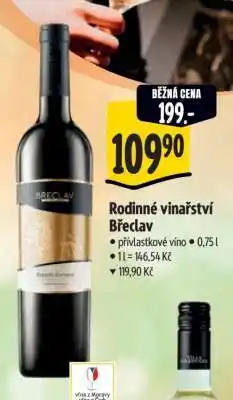 Albert Rodinné vinařství Břeclav nabídka