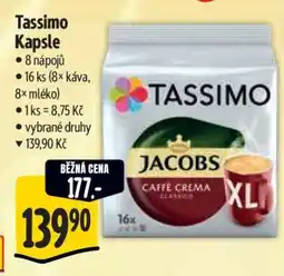Albert Tassimo kapsle nabídka