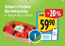 Albert Nature's Promise Bio Nektarinky nabídka