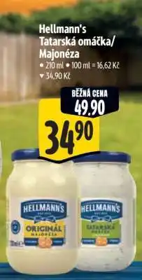 Albert HELLMANN'S TATARSKÁ OMÁČKA, MAJONÉZA nabídka