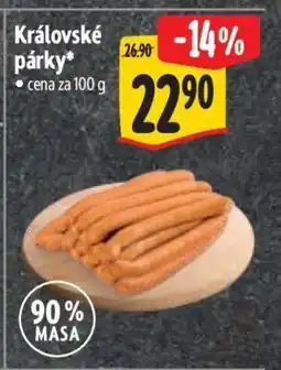 Albert Královské párky nabídka