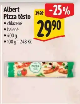 Albert Albert Pizza těsto nabídka