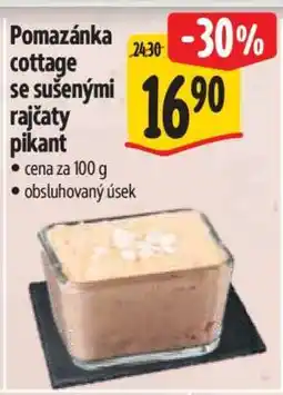 Albert Pomazánka cottage se sušenými rajčaty pikant nabídka