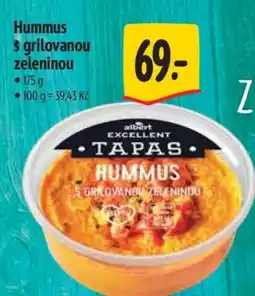 Albert Hummus s grilovanou zeleninou nabídka