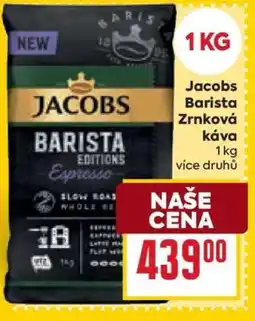 Billa Jacobs Barista Zrnková káva nabídka