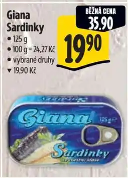 Albert Giana Sardinky nabídka