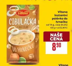 Billa Vitana Instantní polévka Do hrnečku nabídka