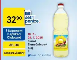 Tesco Sunol slunečnicový olej nabídka