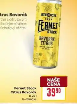 Billa Fernet Stock Citrus Bavorák nabídka