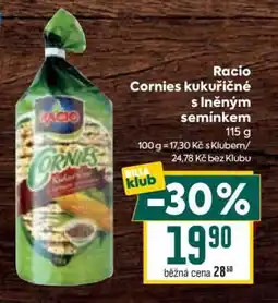 Billa Racio Cornies kukuřičné s lněným semínkem nabídka
