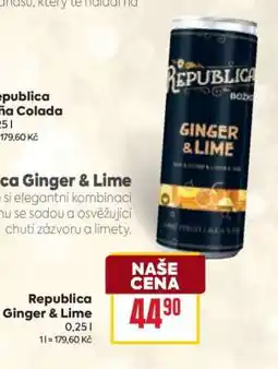 Billa Republica Ginger & Lime nabídka