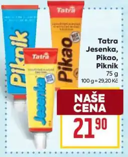 Billa Tatra Jesenka, Pikao, Piknik nabídka