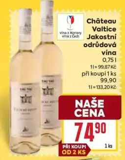 Billa Château Valtice jakostní odrůdová vína nabídka