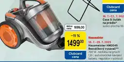 Tesco Hausmeister HM2045 Bezsáčkový vysavač nabídka
