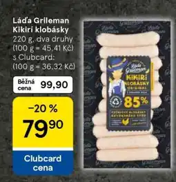 Tesco Láďa Grileman Kikirí klobásky nabídka