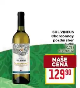 Billa SOL VINEUS Chardonnay pozdní sběr nabídka