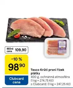 Tesco Tesco Krůtí prsní řízek plátky nabídka