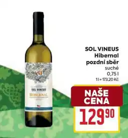 Billa SOL VINEUS Hibernal pozdní sběr nabídka