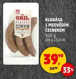 Penny Market Klobása s medvědím česnekem nabídka