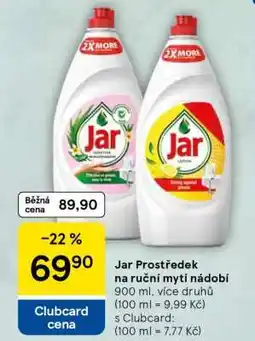 Tesco Jar Prostředek na ruční mytí nádobí nabídka