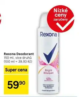 Tesco Rexona deodorant nabídka